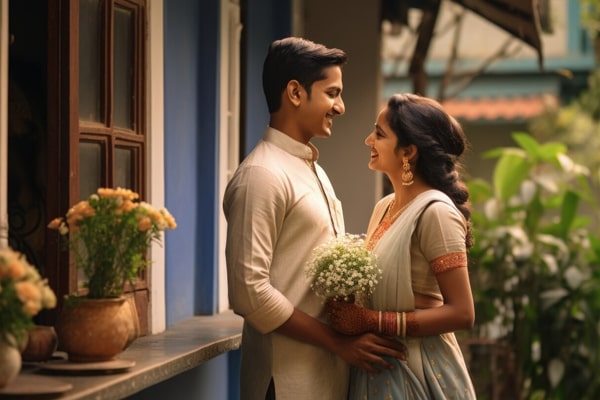 Couple in pre-wedding photoshoot in Chennai